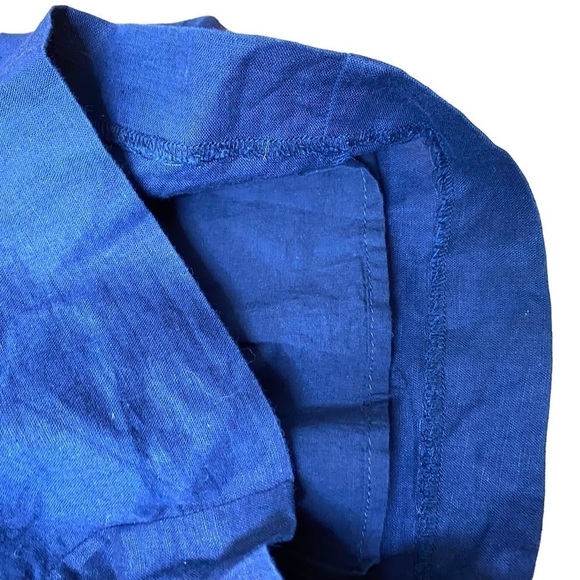 J Crew Tie Front Wide Leg Jumpsuit in Linen Cotton - Picture 10 of 15